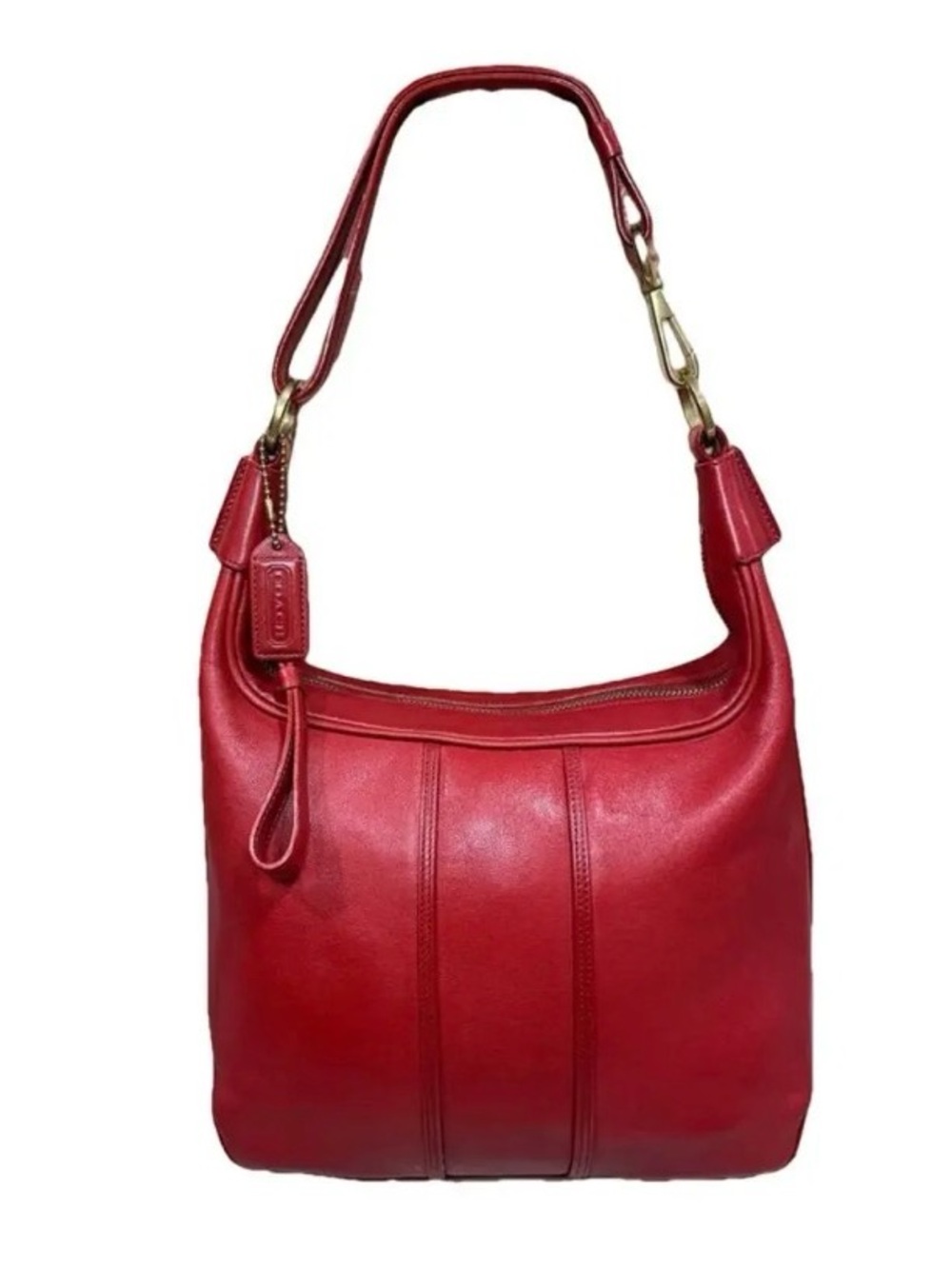 Coach Red Leather Amanda 6950 Bag - Classic